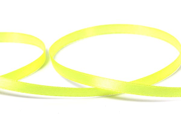 Лента атласная 1-сторонняя 6.0 мм / 33±2 метра, 058 ярко-лимонный, Gamma