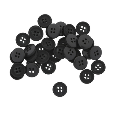 Пуговицы 4 прокола 24L (15мм), (Black (черный)), 36 шт, 613988-2