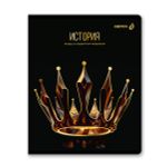 Тетрадь со справочным материалом Золотая коллекция, тиснение золотой фольгой, A5+ 48 л. на скобе 65 г/м², белизна 100 %, 10 шт, клетка, 01327 Золотая коллекция История, Светоч Т145