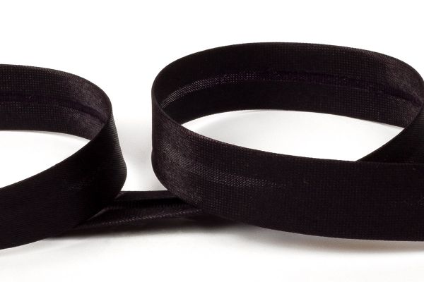 Косая бейка атласная 15 мм / 132±1 метра, 117 баклажан, Gamma GK-15P