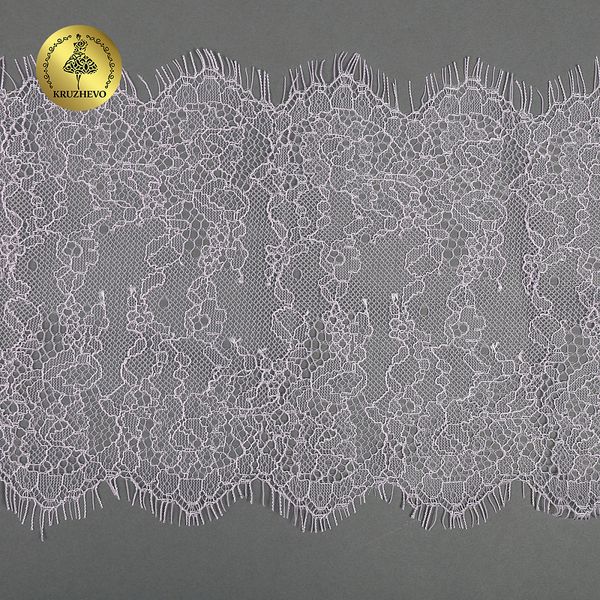 Кружево шантильи (реснички) 170 мм, A88 цв.F165 нежная сирень, 3 метра, Kruzhevo