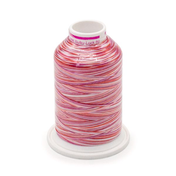 Нитка текстурированная Gutermann Bulky-Lock 80 multicolor, 1000 м, 9974, 1 катушка