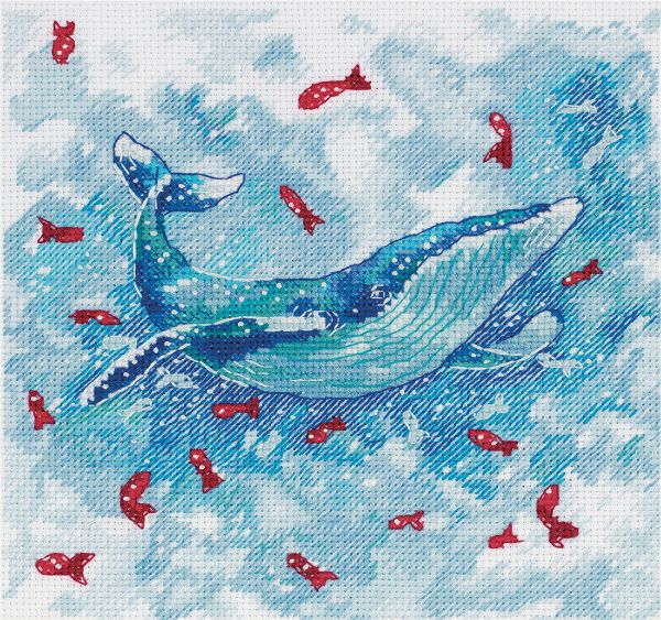 Набор для вышивания нитками Panna MT-7415, Кит, 16х16 см