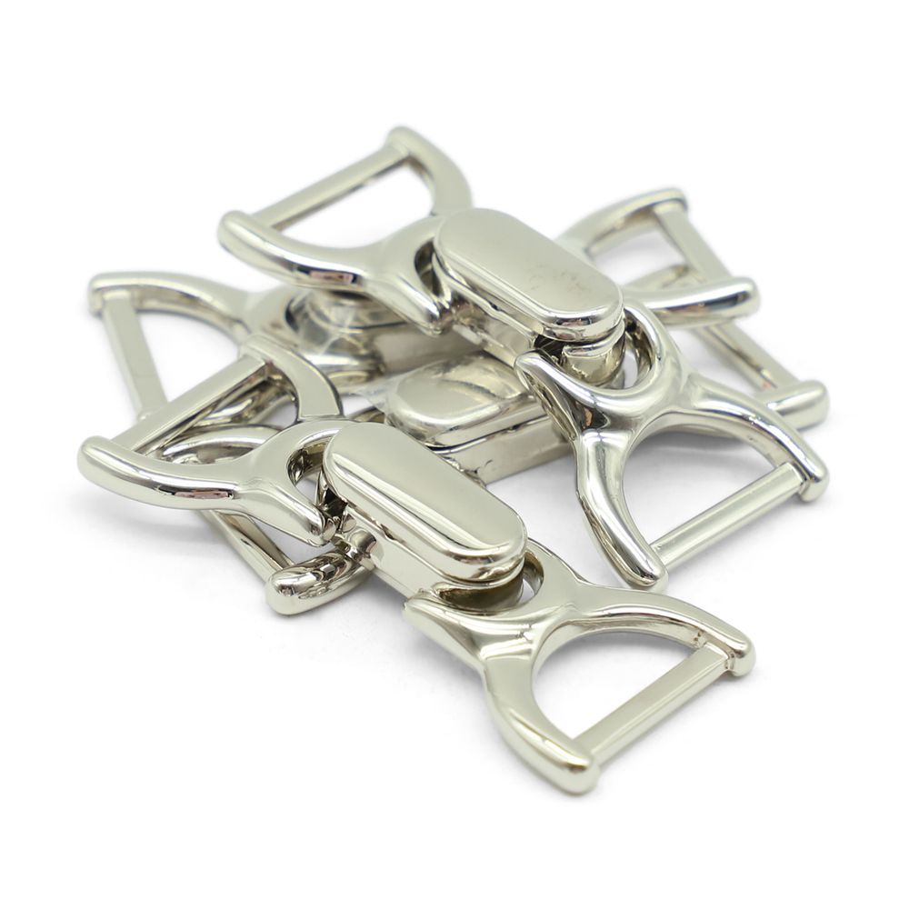 Пряжка-застежка 18 мм никель мет, 4 шт