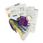 Набор для вышивания нитками Panna, Живая картина. Брошь. Ночной маяк, 5.5x5.5 см