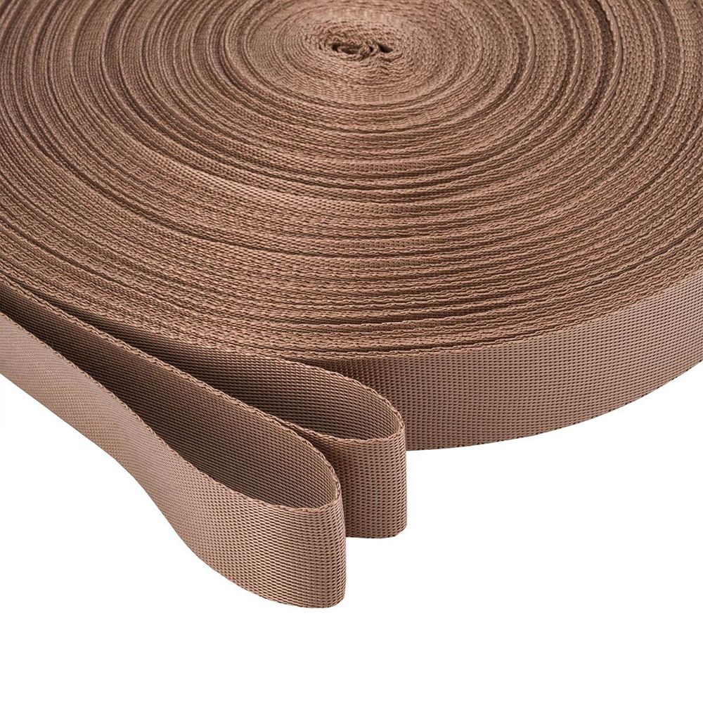 Стропа (ременная лента) 25 мм / 45.72 метра, [11.19 г/пог.м], 31 св.коричневый, 3Al356