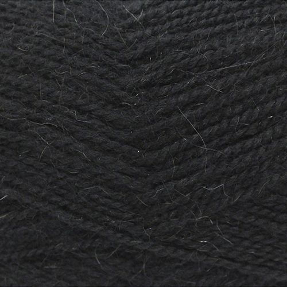 Пряжа Пехорка Великолепная / уп.10 мот. по 100 г, 300 м, 02-Черный