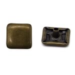 Часть кнопки Альфа (S-образная) ⌀13 мм (A-часть), 5/13 латунь BRASS, 20 шт