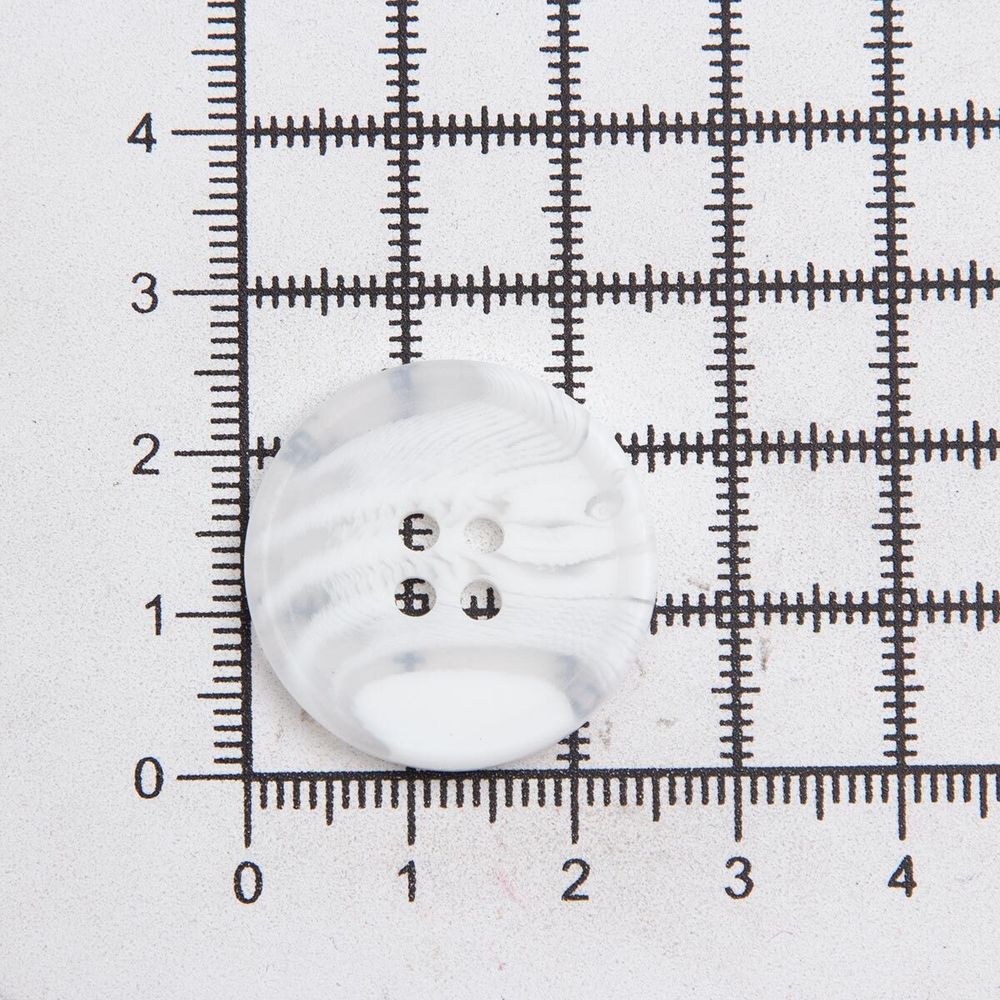 Пуговицы 4 прокола 40L (White (белый)), 72 шт