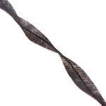 Лента клеевая нитепрошивная по косой со строчкой 15.0 мм / 100 метров, 45 г/м², точечный клей PA+PES, черный, LK4YP45, Danelli, OEKO-TEX®