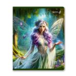 Тетрадь ученическая общая, выборочные блёстки, A5 48 л. на скобе 65 г/м², белизна 100% 10 шт клетка, 01477 Крылатая фантазия, Светоч Т83