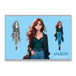 Альбом для рисования 100 г/м², A4 29.5х20.2 см, 32 л. на скобе 5 шт, 01705 Молодёжный стиль, Светоч А256