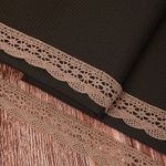 Кружево вязаное (тесьма) 27 мм / 10 метров, хлопок, TBY.1005, F294 капучино