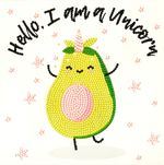 Алмазная (кристальная) мозаика Фрея, постер Счастливый авокадо, 20х20 см