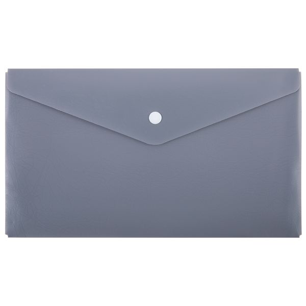 Папка-конверт с кнопкой travel 180 мкм 12 шт, серый new ЕС211130015, Expert Complete