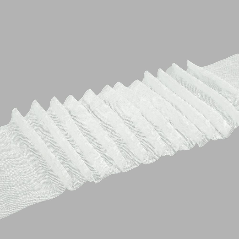 Лента (тесьма) шторная: сборка параллельная (1:2) 100 мм / 100 метров, S090418