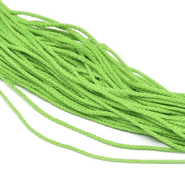 Шнур для мокасин ⌀1.5 мм / 100 метров, ярк.салатовый