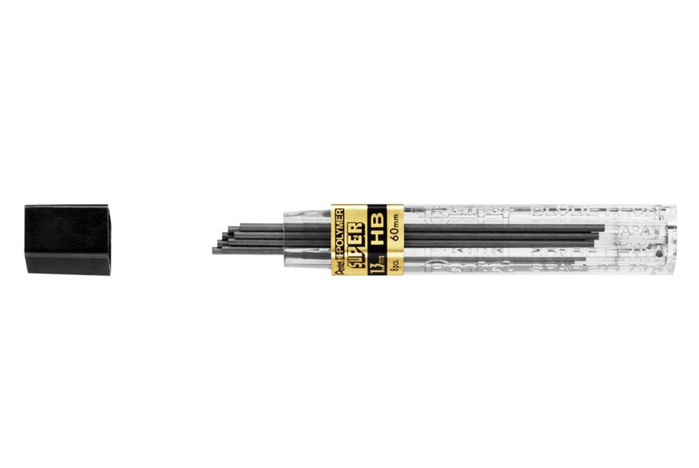Грифели для карандашей автоматических Pentel Hi-Polymer AM13 1.3 мм, 8 грифелей, HB CH13-HBX