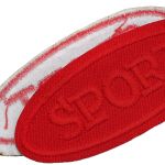 Термоаппликация овал SPORT 75х30мм (Red (красный)), 2 шт, LA557