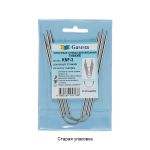 Спицы чулочные металл гибкие ⌀2.0 мм, 21 см, никель, Gamma KNF-3