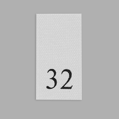 Этикетка-размерник, белый, 10х20 мм, 100 шт, 32