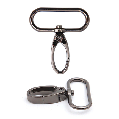 Карабин металл 38.0 мм (49х44 мм), чер.никель, ГУ12849, 4 шт