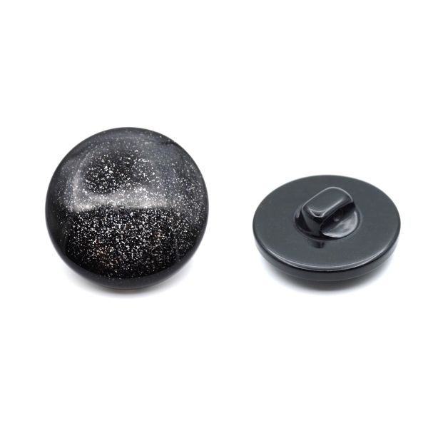 Пуговицы на ножке 32L (20мм), пластик (Blk-02 черный), 72 шт, CR P-45