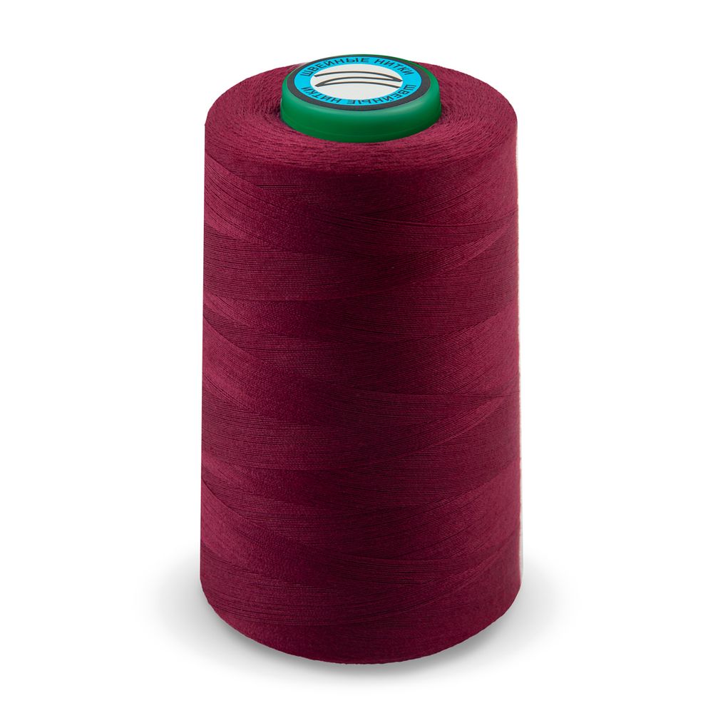 Нитки универсальные Nitka 40/2, 4570 м (5000 ярд) / 1 кат., 125 вишневый