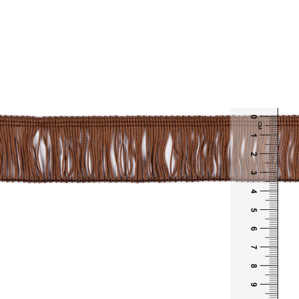 Бахрома отделочная 35.0 мм / 25 метров, 193 коричневый, Gamma 110