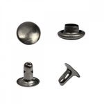 Хольнитены односторонние сталь 7х7 мм, №33, TBY.5107 цв. черный никель уп. 1000 шт, TBY