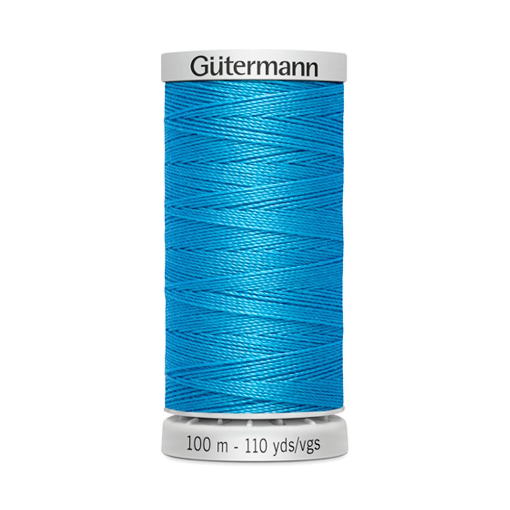 Нитки суперкрепкие Gutermann Extra Strong M782, 100м, 197 лазурно-голубой, 5 катушек