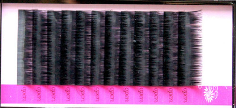 Ресницы для кукол черные №М-014 12 мм L3,7 см уп. 12 шт