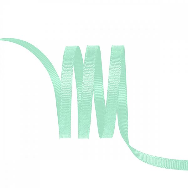 Лента репсовая (в рубчик) 6.0 мм / 22.8±1 метра, F199 мятный, Magic4Hobby