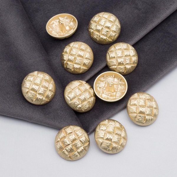 Пуговицы на ножке 36L=23 мм, металл, M.Gold (матовый золотой), 10 шт, MP03