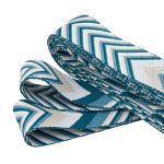 Стропа (ременная лента) 38 мм / 3 метра, [40 г/пог.м], с принтом 2-сторонняя, D142 джинсовый/белый, 3Al354