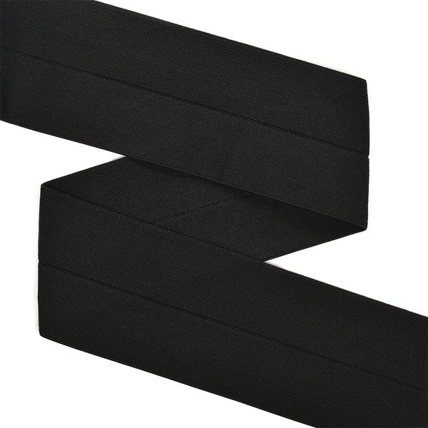 Резинка бельевая (окантовочная) матовая 60.0 мм / 5 метров, 04 черный