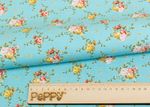 Ткань для пэчворка Peppy Версальские сады, рулон 112 см / 5 метров, ВС-02 голубой, Peppy