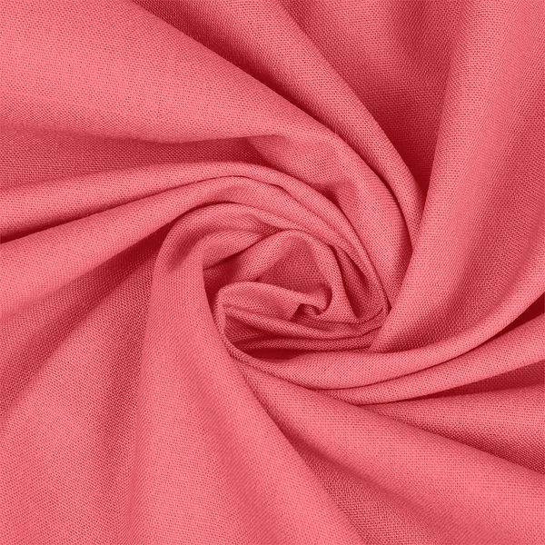 Льняная ткань 200 г/м², 140 см / 5 метров, TBY.Li.1009.12.5, цв.12 коралл