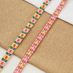 Лента (тесьма) жаккардовая 10.0 мм / 13.72 метра, красный, 4039