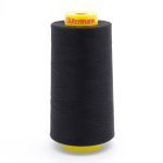 Нитка особо тонкая Gutermann Mara №150 (150/2), 5000 м, 713961, цв. 000 черный, 1 катушка