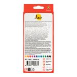 Карандаш цветной пластиковый заточенный 12 цв, Лео LNPCP-12