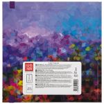Скетчбук 200 г/м², 200 г/м², 20х20 см, твердый переплет 40 л, 04_soul picture_violet, Аква-колор IZO-SBS-0840