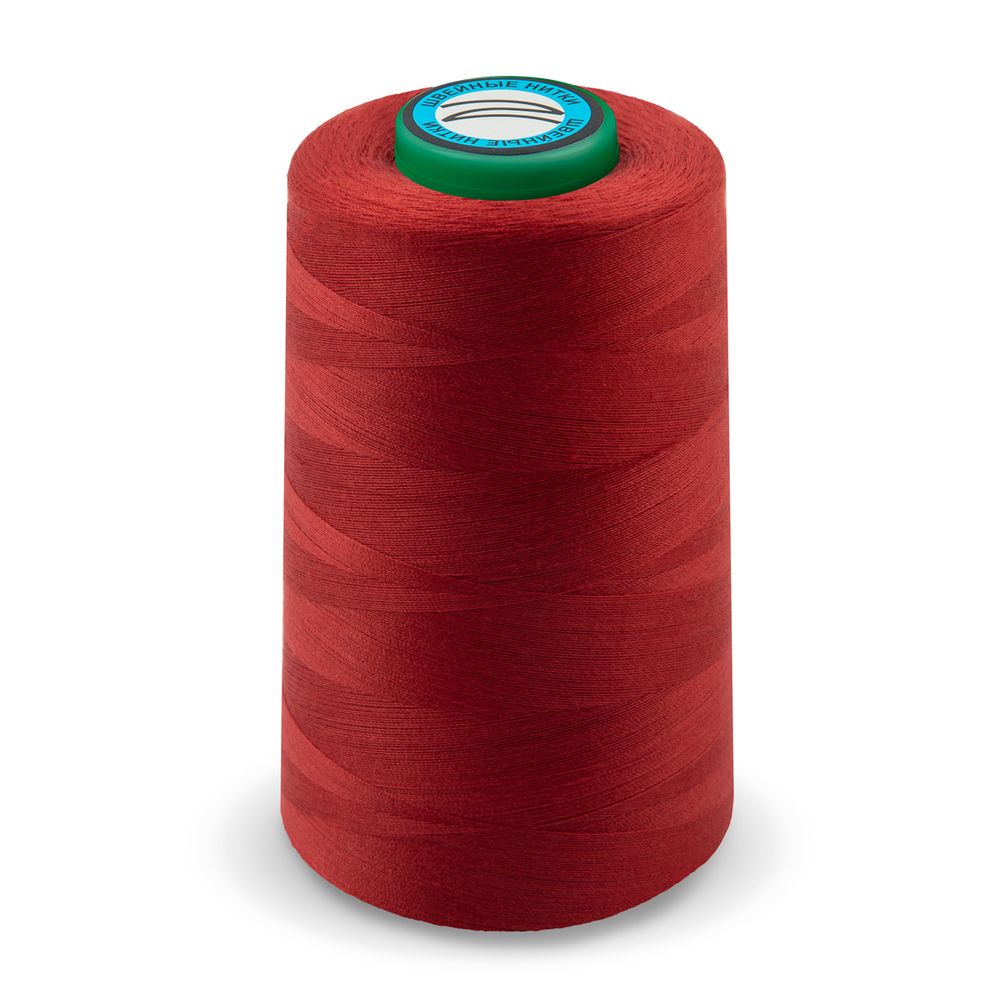 Нитки универсальные Nitka 40/2, 4570 м (5000 ярд) / 1 кат., 116 т.красный