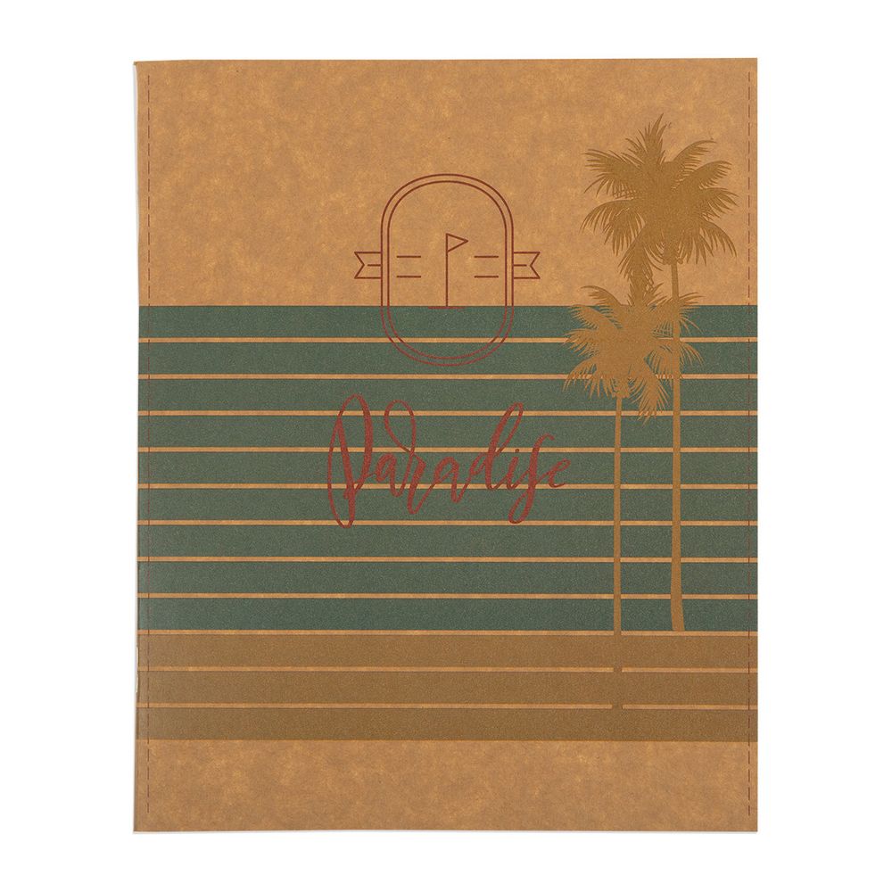 Тетрадь Beach time A5 48 л. на скобе 60 г/м², 10 шт, клетка, SVT 481821 02 paradise, Светоч