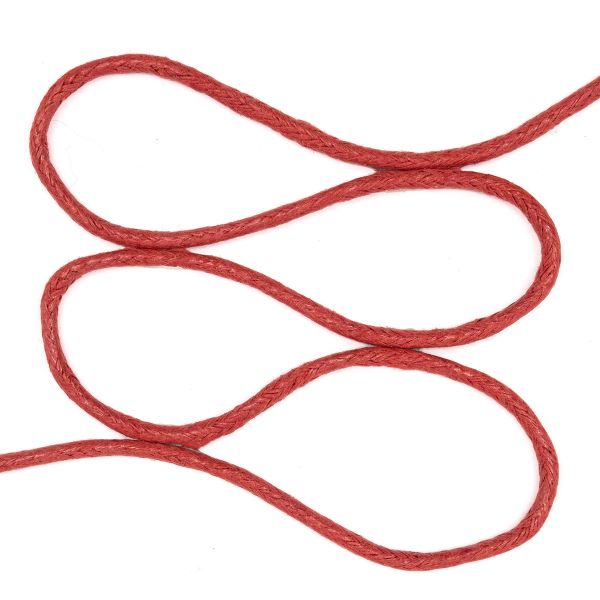 Шнур вощеный ⌀2.0 мм / 100 метров, цв.С171 красный