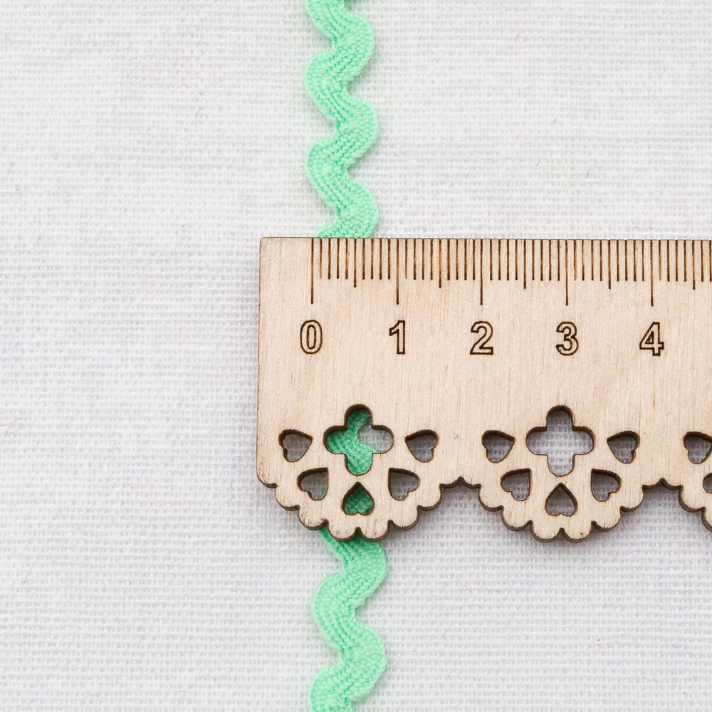 Тесьма вьюнчик 5мм / 20м (мята), С3582(С3581)