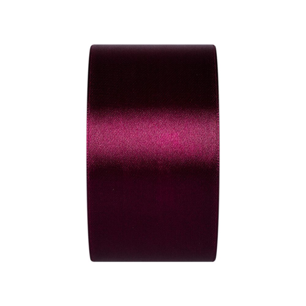 Лента атласная 1-сторонняя 50.0 мм / 33±2 метра, 030 т.бордовый, Gamma