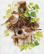 Набор для вышивания нитками Алиса, Весенняя пора 18х20 см