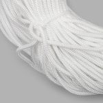 Шнур полиамид круглый бытовой ⌀4.0 мм, 100м, 100% ПА, белый