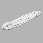 Шнурки круглые с металлическим наконечником 4.0 мм / 150 см, 1 пара (2 шт), белый, 6220-0133